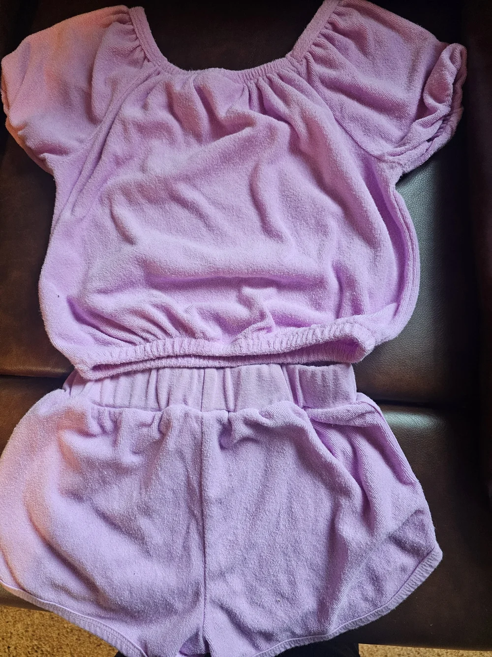 Juicy Couture Pink Terry Two-Piece Short Set